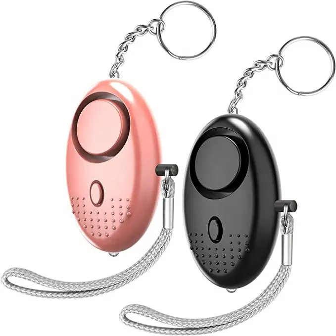 130DB High Level Sound Japanese Personal Alarm Keychain With Key Ring LED Light Support OEM Logo
