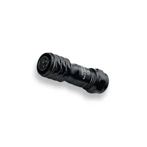 WEIPU IP67 push pull SA10 série 2 3 4 5 pinos conector elétrico macho fêmea cabo preto conector de metal