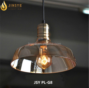 โคมไฟพักผ่อนสไตล์วินเทจ โคมไฟห้องครัวเชิงพาณิชย์ โคมไฟแขวนกระจก - Product Image 1