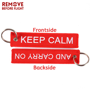 Factory Manufacture <strong>Cheap</strong> OEM Key Ring Keychain Luggage Tag Embroidery Customize Key Rings <strong>Chain</strong> for Aviation Gifts - Product Image 2