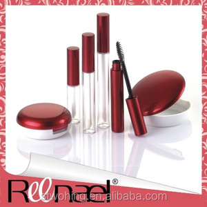Rote benutzer definierte funkelnde Lipgloss-Röhrchen mit Stopfen leeren Plastico Para Sombras