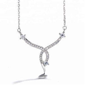 Más de 925 de <span class=keywords><strong>la</strong></span> CZ de <span class=keywords><strong>la</strong></span> plata esterlina collar de joyas - Product Image 1
