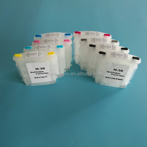 <span class=keywords><strong>HP</strong></span> <span class=keywords><strong>photosmart</strong></span> <span class=keywords><strong>Pro</strong></span> b9180 b9100 b8850 b9180gp máy in tự động thiết lập lại chip 38 28ml 8 màu sắc rỗng Refill Ink Cartridge vật liệu nhựa - Product Image 3