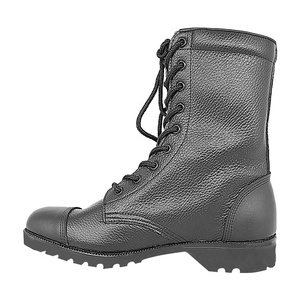 KMS pelle nera di alta qualità traspirante scarpe da allenamento da <span class=keywords><strong>uomo</strong></span> tattico stivali da combattimento bottoni tattili per gli uomini Desert Boots - Product Image 2