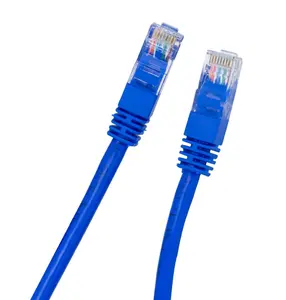 المجد دائري الفئة 5 UTP RJ45 شبكة كابل شبكة محلية 1.5 متر لون ازرق و CCA موصل Cat5e البيانات التصحيح الحبل