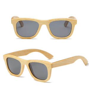 Polarize ahşap bambu güneş gözlüğü erkek kadın <span class=keywords><strong>Polaroid</strong></span> kare erkekler kadınlar için ayna güneş gözlüğü retro de sol gözlük 2018 el yapımı - Product Image 3