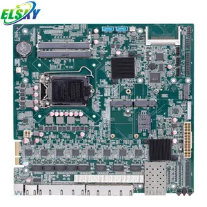 2019 Bo Mạch Chủ MỚI Với 2 * DDR4, 32 GB RAM, 512 GB M.2, Kaby hồ, skylake, ATX PSU 8LAN, 2SFP, Intel i210-AT