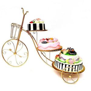 Creative Bicycle Display <strong>Cake</strong> <strong>Stand</strong> European <strong>Cake</strong> <strong>Stand</strong> Decoration 3 Layer <strong>Cake</strong> <strong>Stands</strong> - Product Image 1
