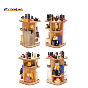 360 degrés clair 8 niveau grand en bois vanité <span class=keywords><strong>de</strong></span> bambou bois cosmétique boîte <span class=keywords><strong>de</strong></span> rangement/rotation <span class=keywords><strong>maquillage</strong></span> <span class=keywords><strong>organisateur</strong></span> - Product Image 4