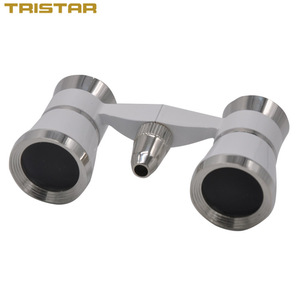 <span class=keywords><strong>Jumelles</strong></span> <span class=keywords><strong>de</strong></span> théâtre en verre d'opéra en métal blanc optique OEM MOW002 3x25 - Product Image 1