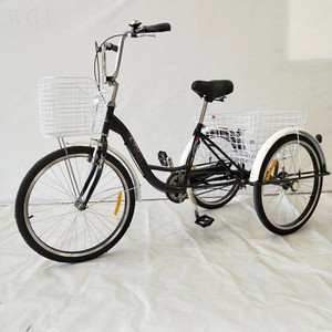 Cadre en acier tricycles adultes 400 livre capacité/nouveau style tricycles adultes 6 vitesses/tricycles adultes 7 vitesse 26 pouces - Product Image 5