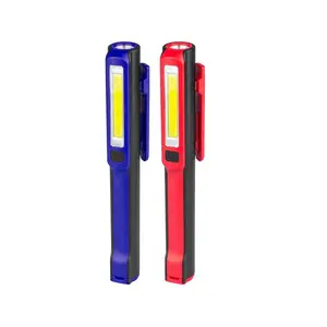USB Rechargeable Inspection Emergency COB Pen LED Flashlight Work COB Torch Light With Magnet
