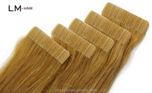 Alibaba caliente 100% Remy europeo trama del pelo cinta Pu trama del pelo cinta 5a armadura del pelo humano carta de Color - Product Image 2