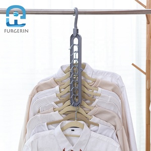 Multiporta Porta Panno Appendiabiti Cremagliera Vestiti Grucce Dei Vestiti di Essiccazione Cremagliera Sciarpa Gancio di Plastica Rack di Stoccaggio Per Appendere - Product Image 5