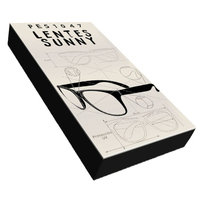 Petits emballages blancs en forme de livre, lunettes de soleil, boîte-cadeau, vente en gros