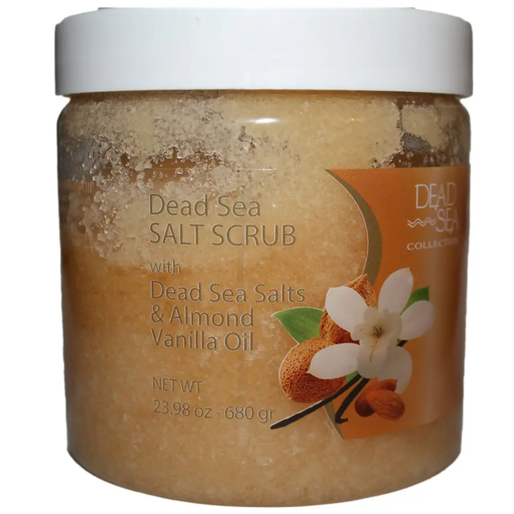 Private Label Dead Sea Salt Foot Scrub With Almond Vanilla Oil