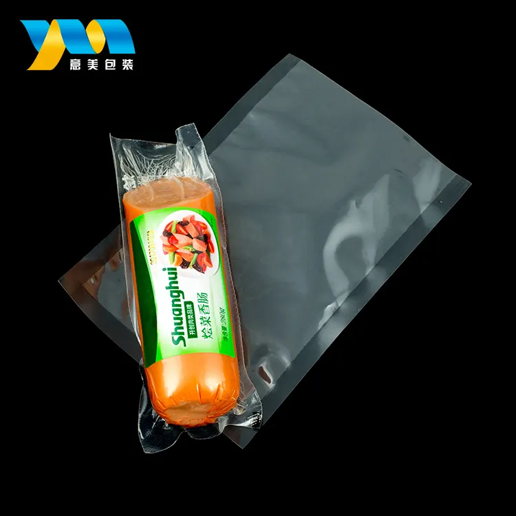 Food grade PA/PE clear plastic vacuum packaging bag vacuum compressed bag vacuum storage bag