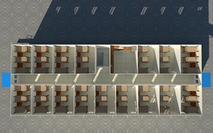 Xây Dựng Nhà Mô-đun Chữ T Thiết Kế Theo Yêu Cầu Của Trại Lao Động Đúc Sẵn Bán Chạy - Product Image 4