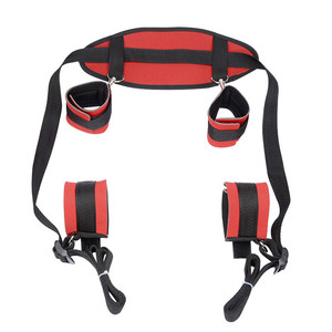 Vastgebonden Pols En Enkel Pluche Manchetten Beenopener Nek Kussen Bondage Sex Acesoire Sexe Bondage Set - Product Image 3