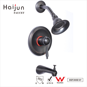Haijun Watermark da 8 pollici soffione doccia a pioggia <span class=keywords><strong>con</strong></span> un manico singolo rubinetto doccia <span class=keywords><strong>con</strong></span> beccuccio <span class=keywords><strong>vasca</strong></span> valvola beccuccio cromato Kit - Product Image 5