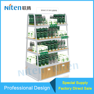 Hermosa Tienda de Supermercado Estantes Cosméticos Cuidado de La <span class=keywords><strong>Piel</strong></span> Productos de Estante de Exhibición - Product Image 1