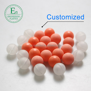 Hạt nhựa chất lượng tốt, chịu mài mòn, chất liệu PU, màu đen, bóng cao su silicon 9mm - Product Image 5