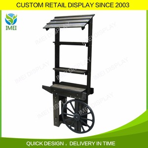 Sofisticada Tecnología De Madera Estantes Muebles Dolly <span class=keywords><strong>Caramelo</strong></span> Carro De Madera - Product Image 2