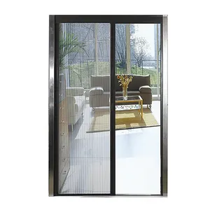 Màn Chống Muỗi Mềm Màu Đen Tùy Chỉnh Tiết Kiệm Màn Cửa Xếp Ly Mở Ngang Côn Trùng - Product Image 1