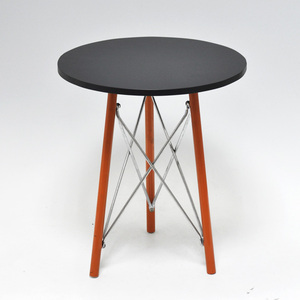 โต๊ะกาแฟเหล็กโครเมี่ยมสีดำทันสมัยสำหรับห้องนั่งเล่น - Product Image 2