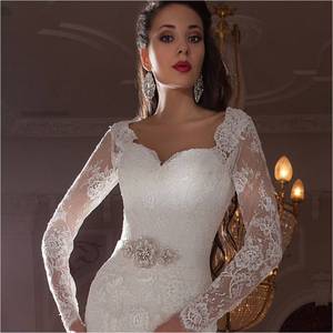 Da donna con motivo a cuore in pizzo applicato su misura lungo formale <span class=keywords><strong>Design</strong></span> da sposa HS261 immagini degli ultimi abiti - Product Image 3