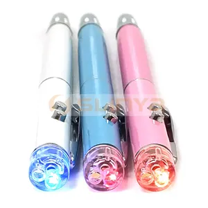 Mini 4 in1 Soft Rubber Tip Touch Pen with Laser Pointer Light Mobile Phone Pad Stylus Pen