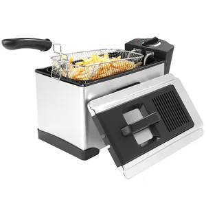Freidora Eléctrica de Frutas y Verduras de 3.5L con un Solo Tanque, Freidora Automática de Papas Fritas, Líneas de Procesamiento de Alimentos, Freidora de Papas Fritas Tipo <span class=keywords><strong>Doritos</strong></span>, Directo de Fábrica - Product Image 1