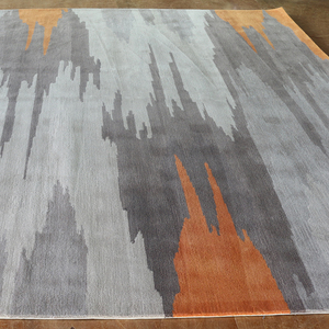 Taupe e di Colore <span class=keywords><strong>Arancione</strong></span> A Mano Trapuntata <span class=keywords><strong>Tappeto</strong></span> Tappeti di Design Moderno per Soggiorno Tappeti - Product Image 2