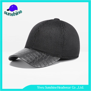 Factura de Encargo al por mayor de Alta Calidad de Cuero a cuadros Gorra de Béisbol adulto orejeras Sombreros - Product Image 1
