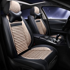 Housse de siège de <span class=keywords><strong>voiture</strong></span> en cuir PU, coussins avant et arrière, ensemble complet pour toutes les voitures 5 places XT - Product Image 3