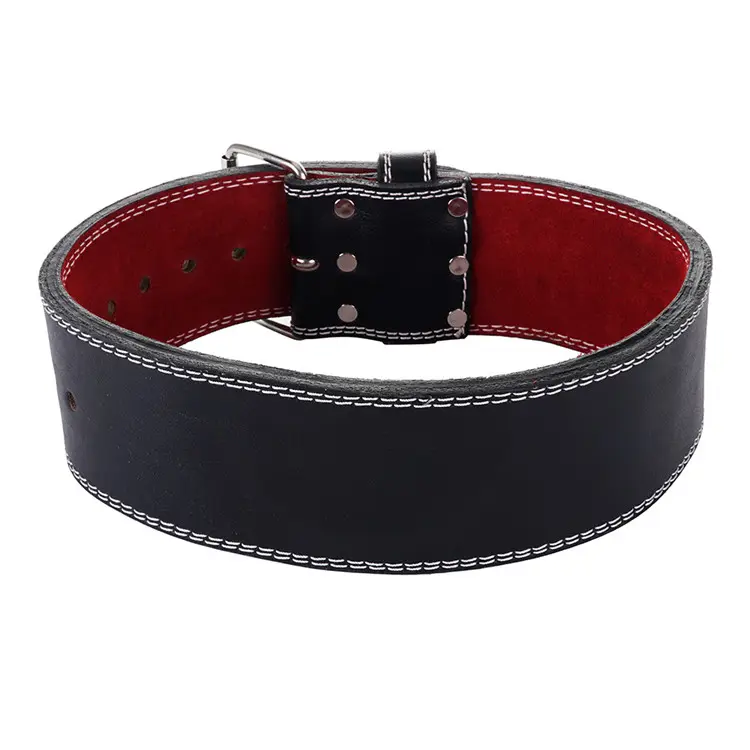 High quality 10mm Powerlifting prong belt Three-layer Genuine Leather Belt
