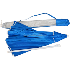 210 cm azul con ventilación plata forrado <span class=keywords><strong>poli</strong></span> nylon playa paraguas de sol al aire libre sombra - Product Image 5