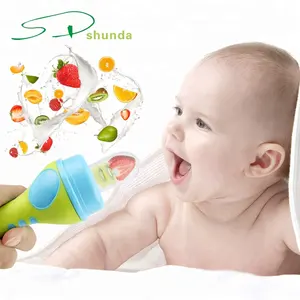 2023 Hot Teething Toy Pacifier Gum Teether Nibbler Silicone Baby Food Feeder with Fresh Fruits Vegetables for Feeding Toddlers