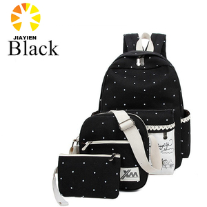 Leaper engrosamiento lienzo hombro bolsa de ordenador portátil mochila escolar bolso causal - Product Image 1