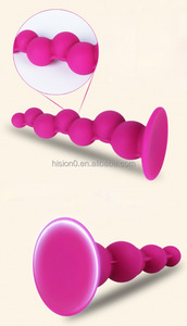 Soft Alta Qualidade Silicone Bolas em Dois Lados 15cm Extra Longo Anal Beads Com Ventosa Estimulante Ass Intruder Toy Butt Plug - Product Image 5
