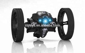 Cool 2.4g <strong>RC</strong> <strong>Remote</strong> <strong>Control</strong> Jumping Bounce Car Robot Speed <strong>Switch</strong> with Shock Resistance Flexible Wheels LED Light Metal Material - Product Image 4