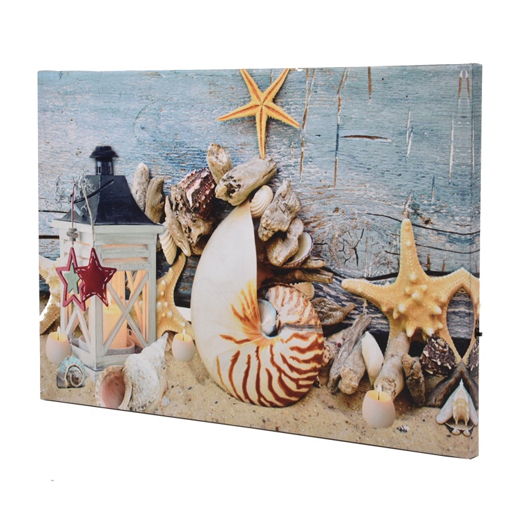 Высокое качество, современные картины, искусство на холсте, на заказ, led холст, морская раковина