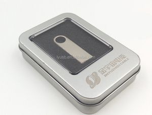 無料カスタマイズロゴ安い金属スリムUSBドライブメモリスティックwthボックス - Product Image 2