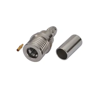 QMA Male Plug Cable Connector Crimp Attachment for RG58 LMR-195 Cable for ALIENTECH Pro2.4G / 5.8G / Duo Antenna Booster
