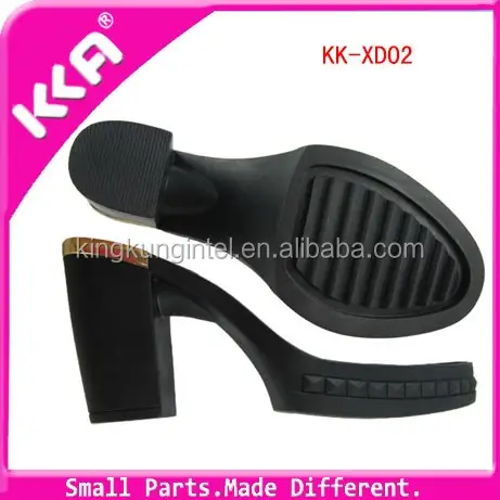 Rubber lady shoe outsole with hight heel