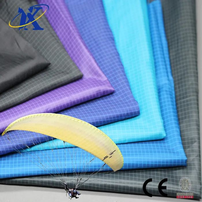 Tela de paracaídas impermeable, alta calidad, 100% nailon, 66 ripstop