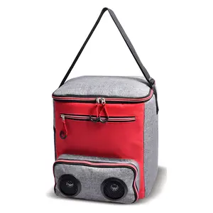 Reizen Picknick Koeltas Luidsprekers Lunch Bag Koeltas Met Blue-Tooth Speaker