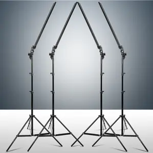 Комплект длинных светодиодных лент для фотостудии с глубоким затемнением и двумя осветительными стойками
