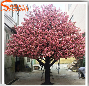 Gros grande artificielle intérieure <span class=keywords><strong>cherry</strong></span> blossom arbre faux de soie cerisier - Product Image 6