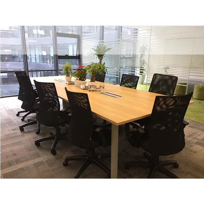 会議デスク会議テーブルデザイン工場オフィス家具カスタマイズ椅子付き高品質